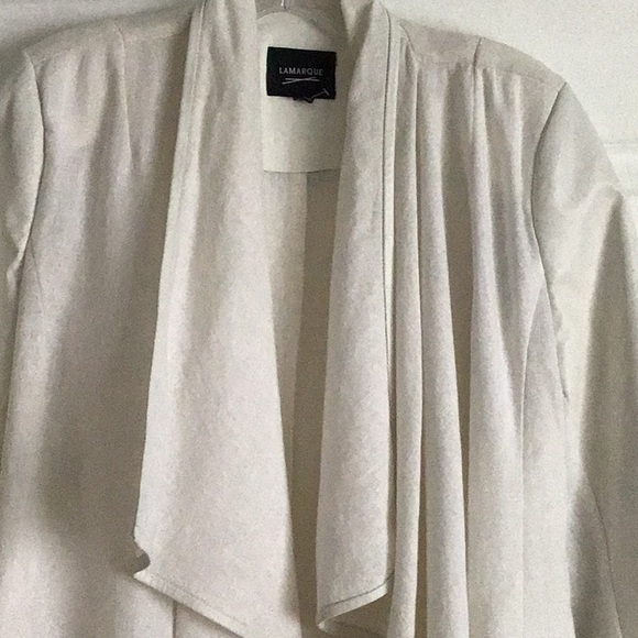 💥💥 LAMORQUE 💥💥.        LINEN & LEATHER JACKET - Picture 5 of 8